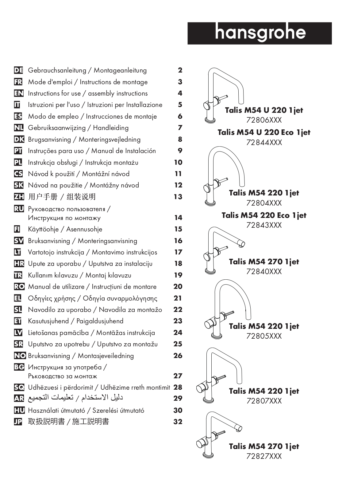 grohe 72840000 Service Manual