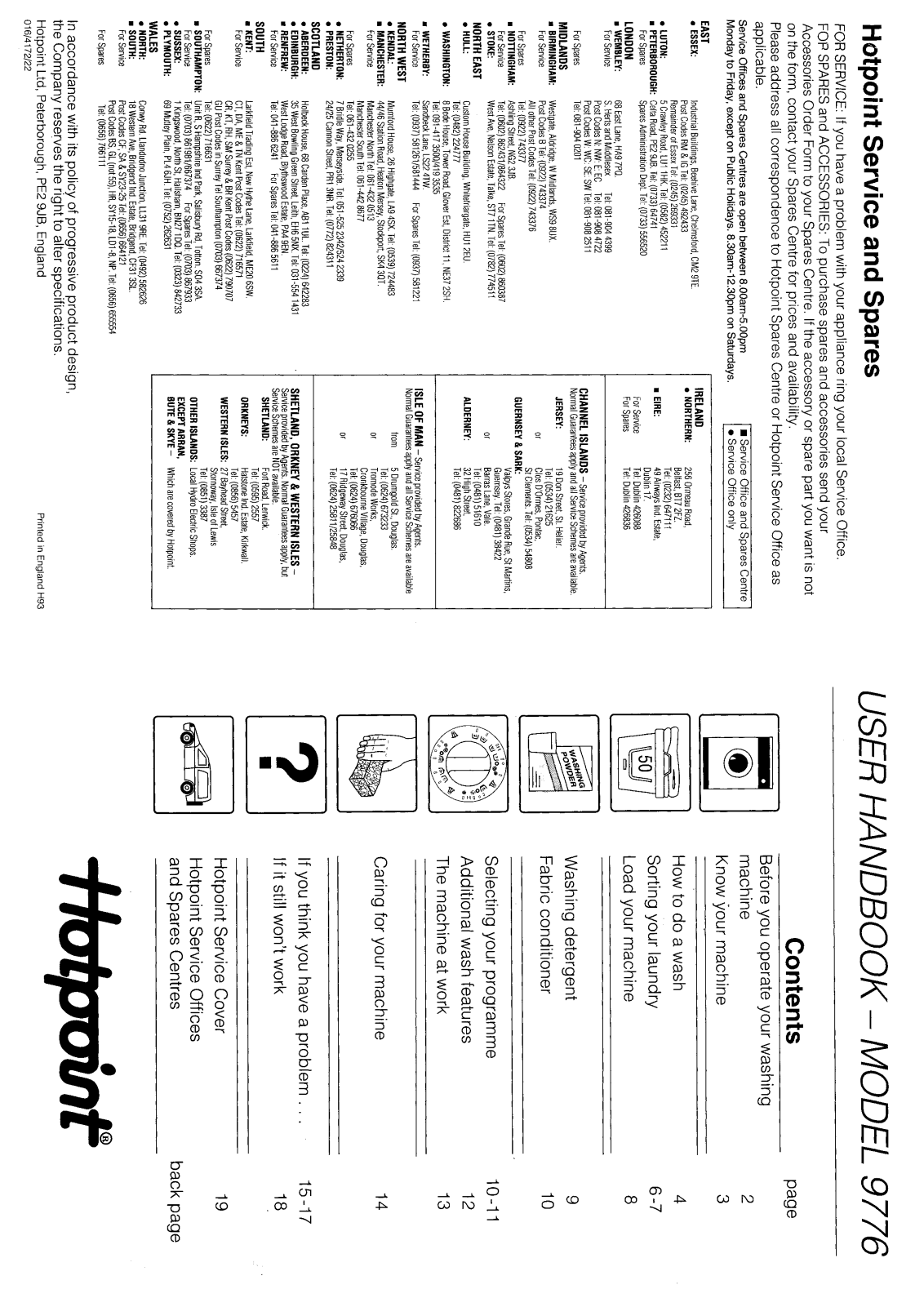 Hotpoint-Ariston HB9776 User Manual