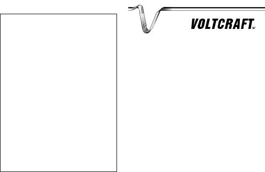 VOLTCRAFT 51 07 44, 51 07 45 Operating Instructions