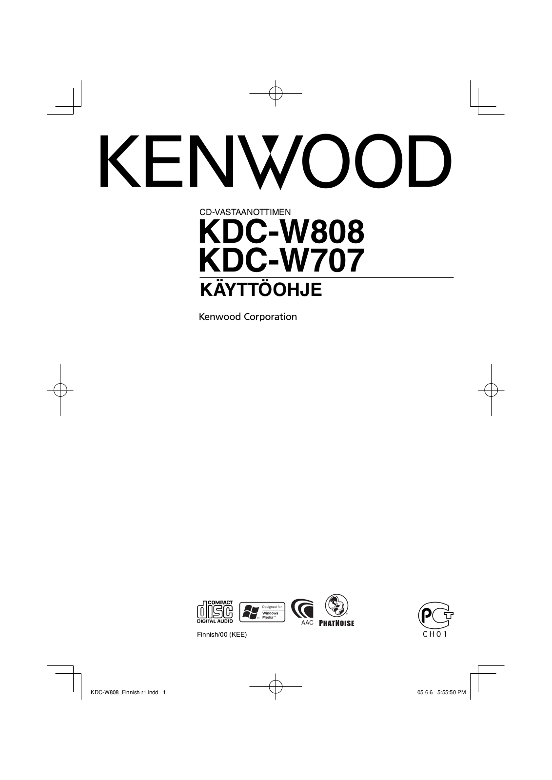 Kenwood KDC-W707, KDC-W808 User Manual