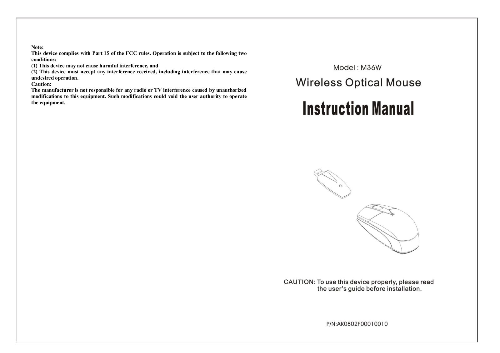 NORTEK MICRONWL Users Manual