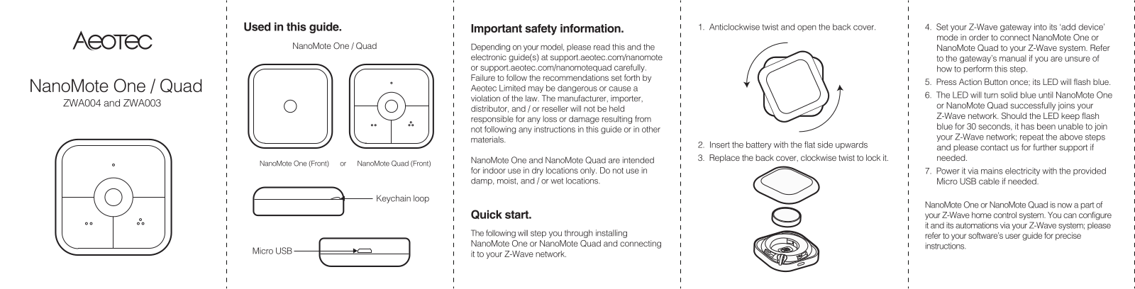 AEOTEC ZWA003 004 User Manual