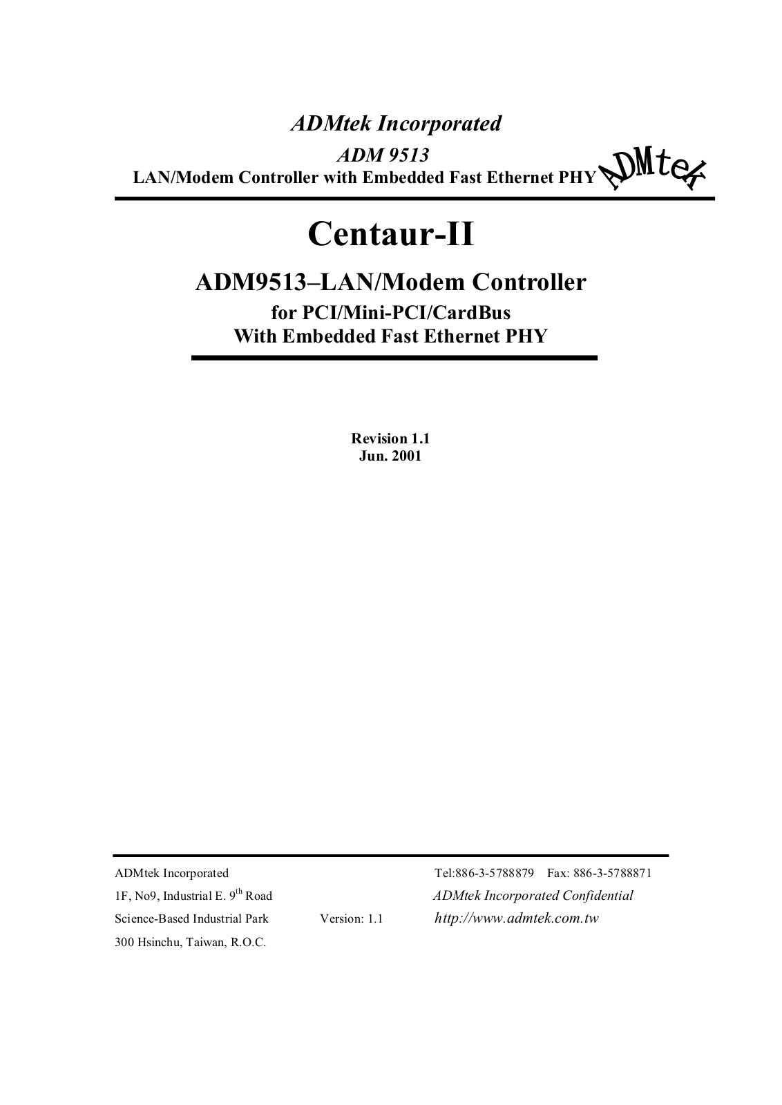 ADMTK ADM9513 Datasheet