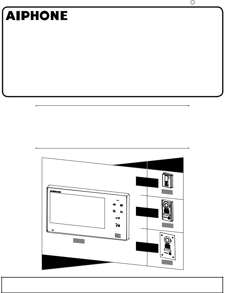 Aiphone JOS-1V, JOS-1F, JOS-1A User Manual
