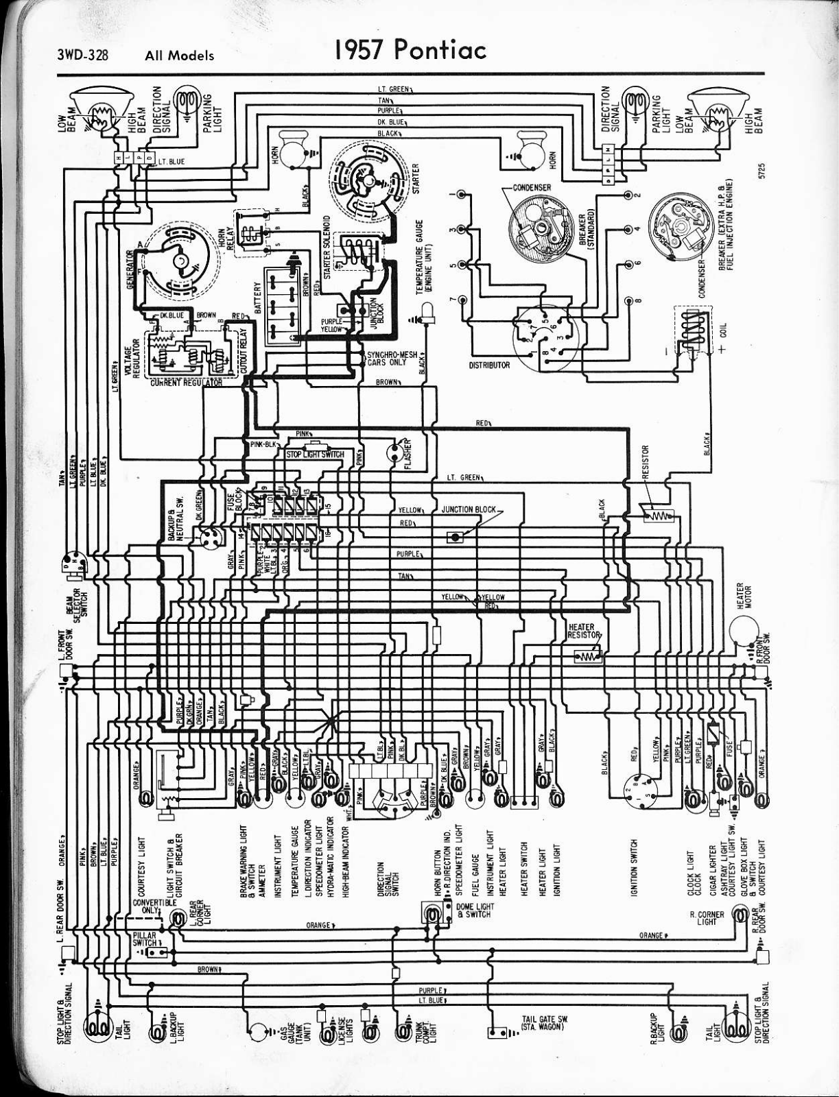 Pontiac 1957 schematic