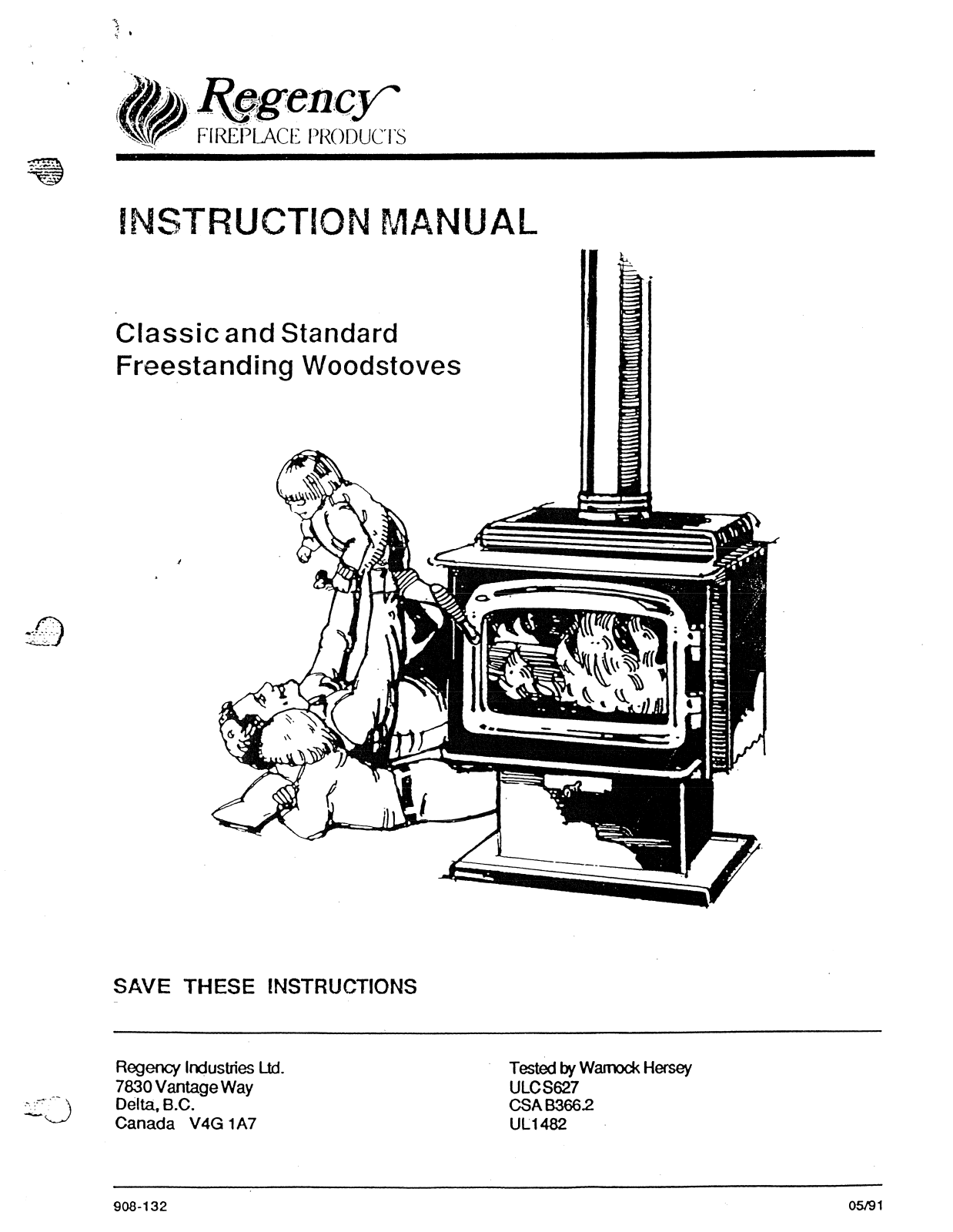 Regency RA9 Installation Manual