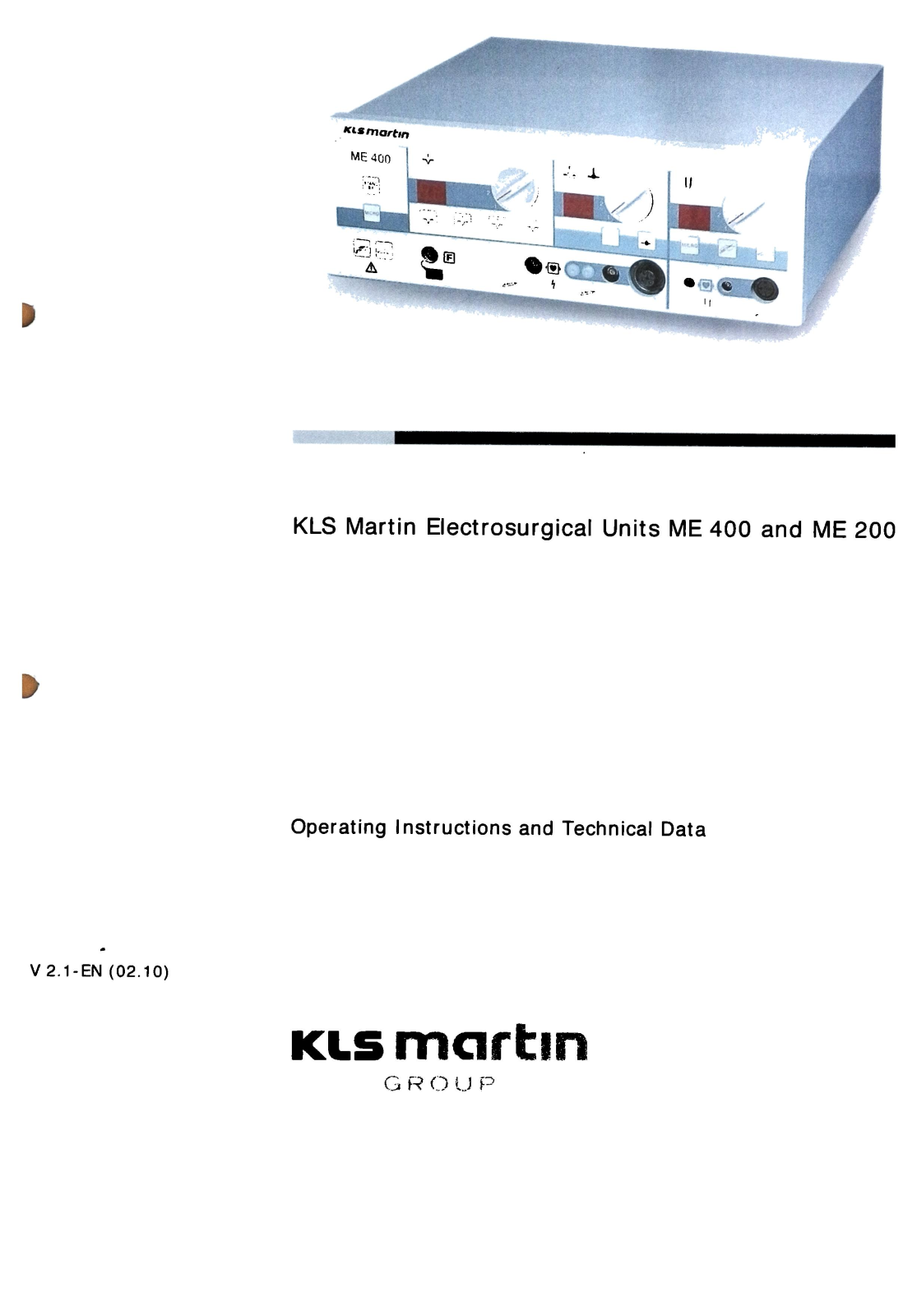 KLS Martin ME-400 User manual