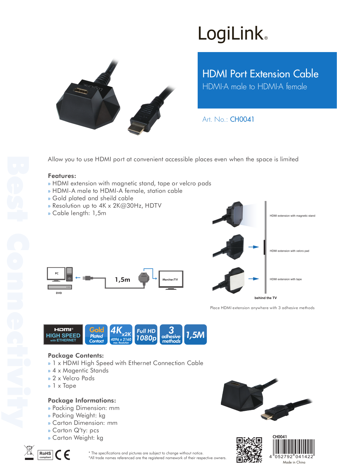 LOGILINK CH0041 Datasheet - ManualMachine.com