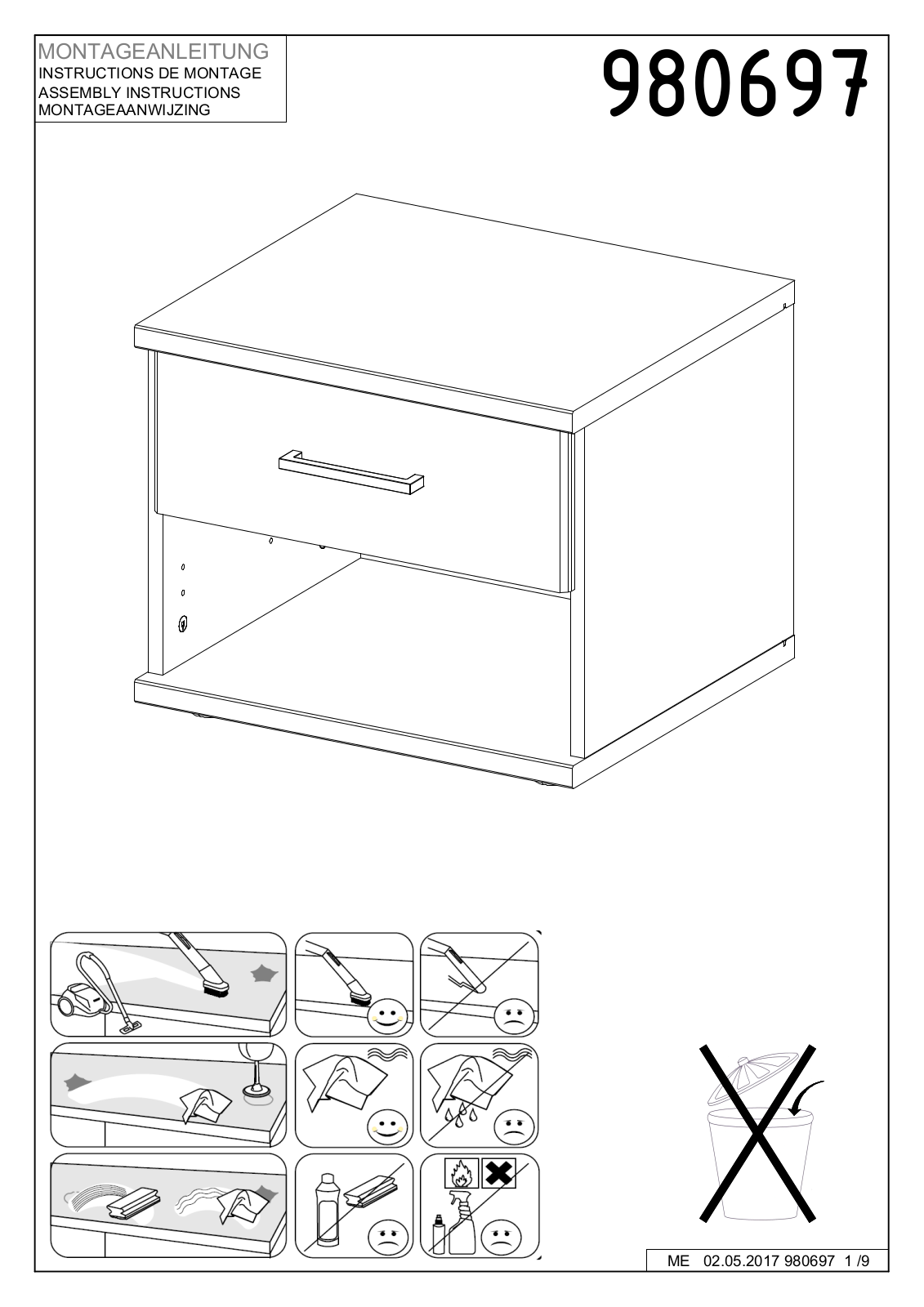 Wimex 980697 Assembly instructions