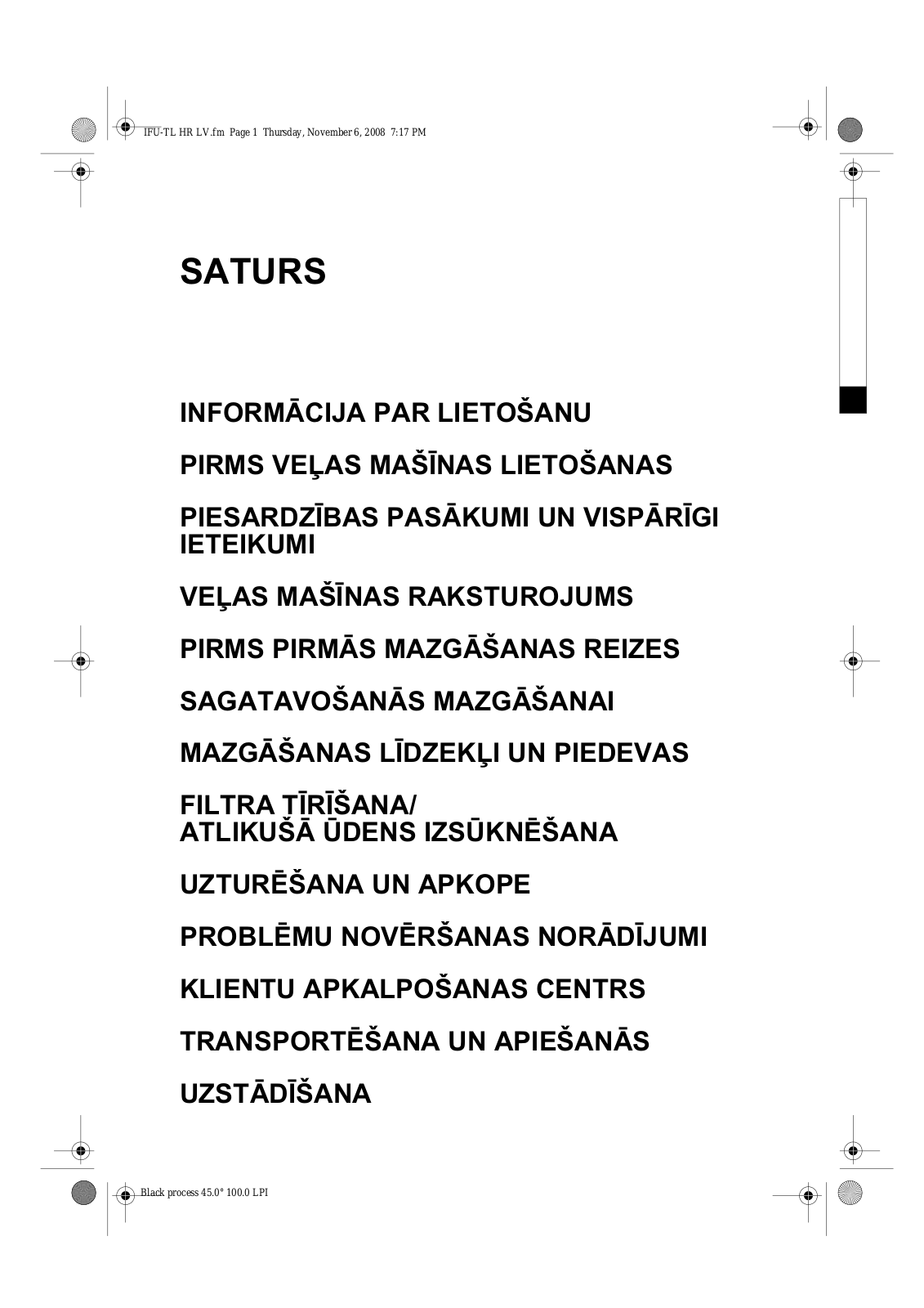 Whirlpool T 700 User Manual