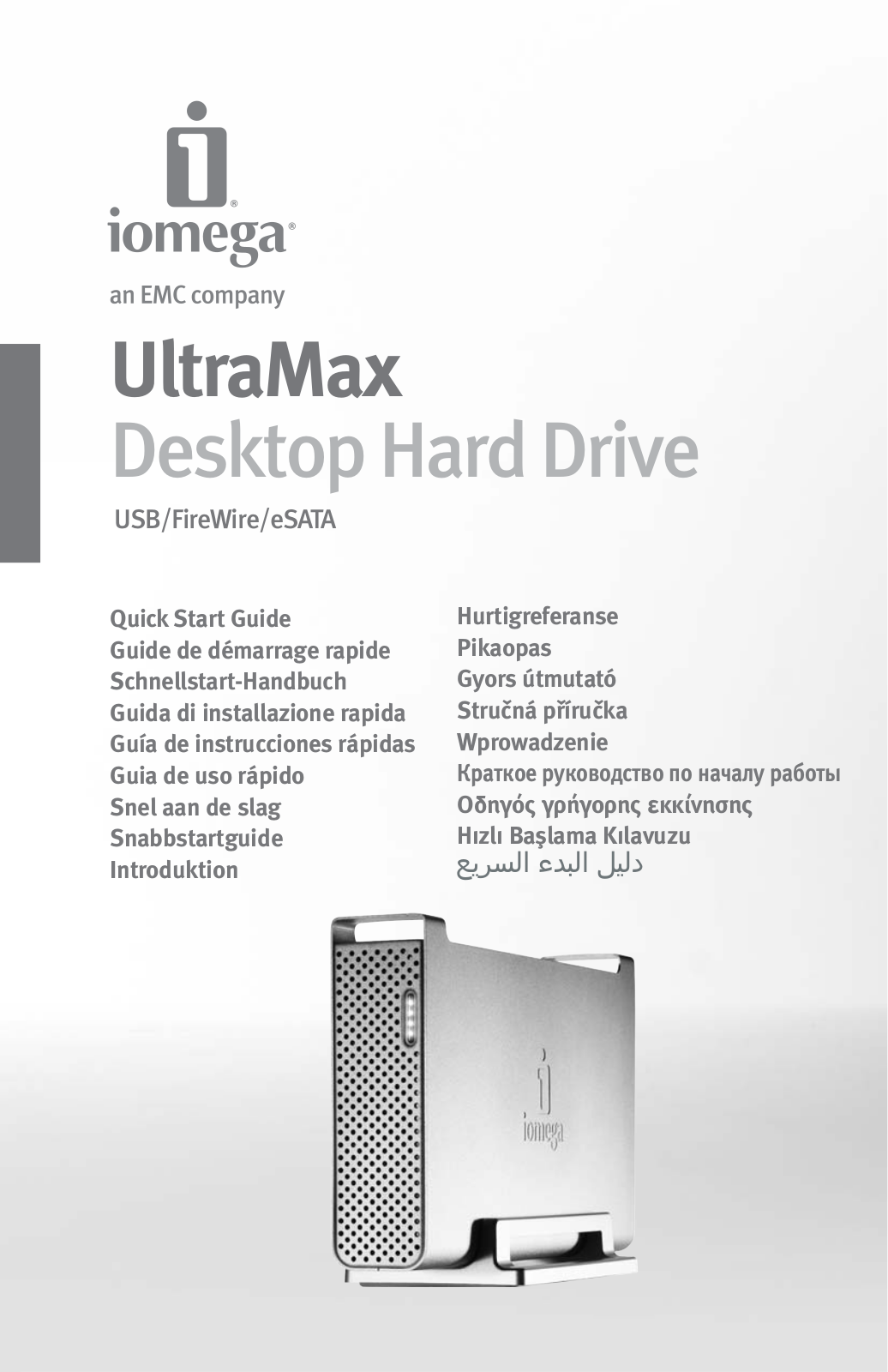 IOMEGA ULTRAMAX ESATA, ULTRAMAX FIREWIRE, ULTRAMAX USB User Manual