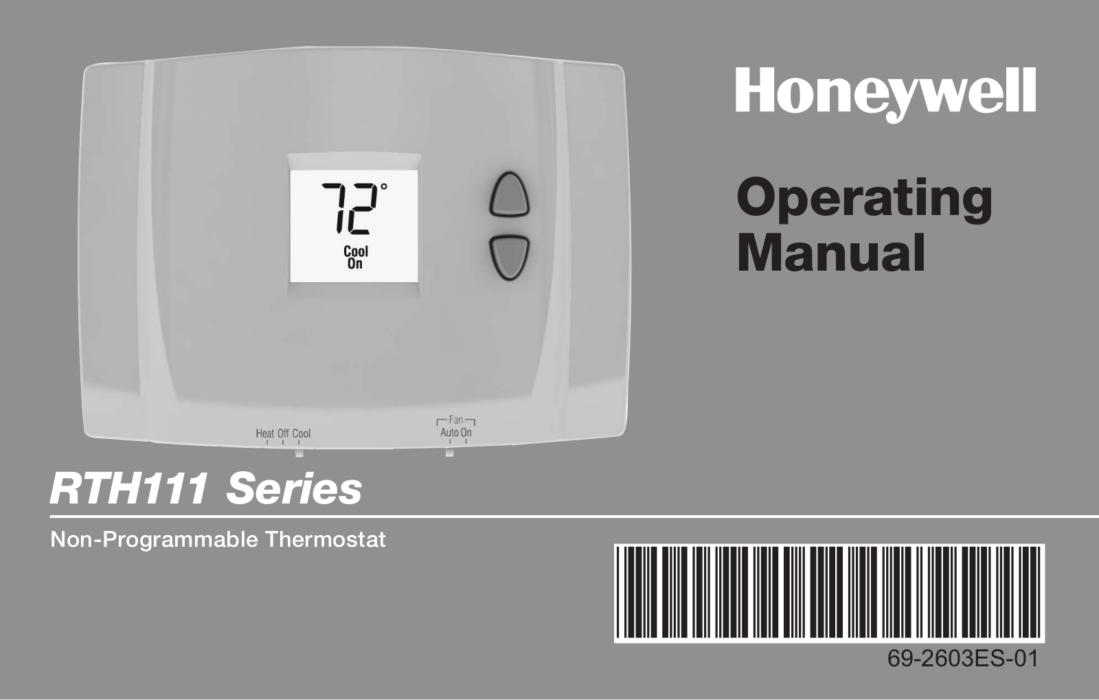 Honeywell RTH111, RTH111B1016-E1 User Manual