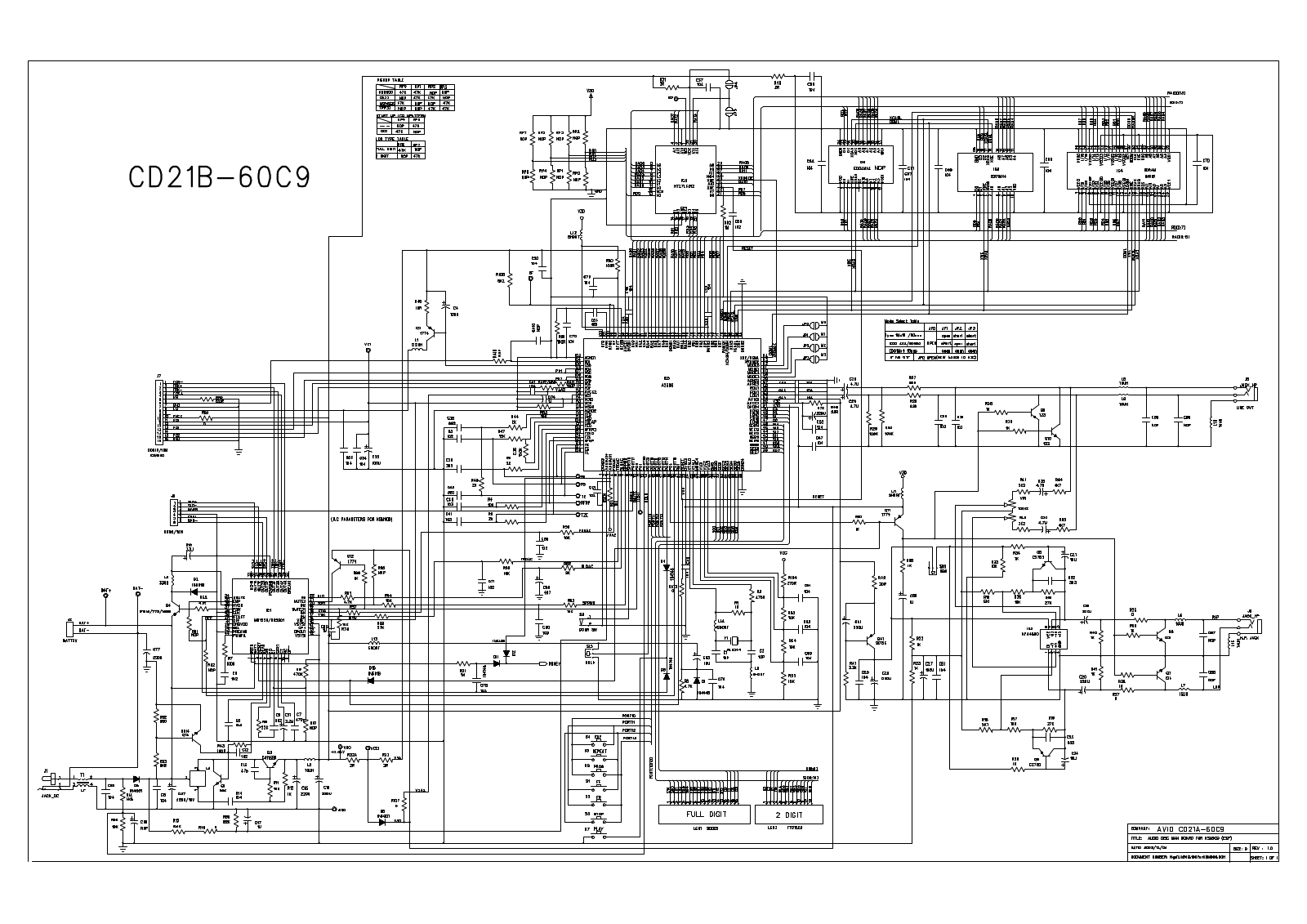 Lenoxx DM-76 Schematic