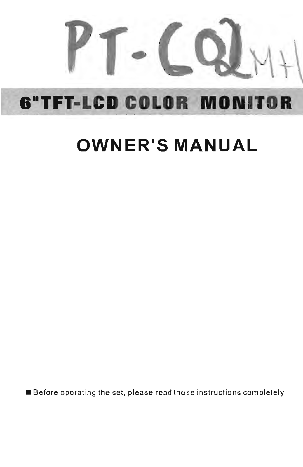 Power Acoustik PT-602 Owners Manual