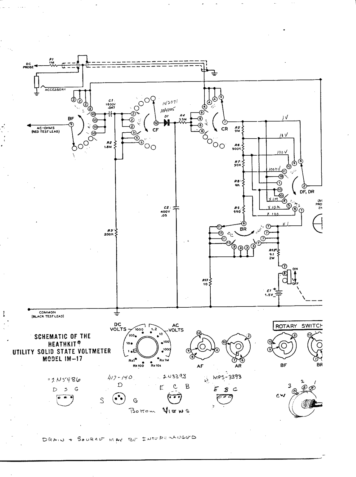 Heath Company IM-17 Schematic