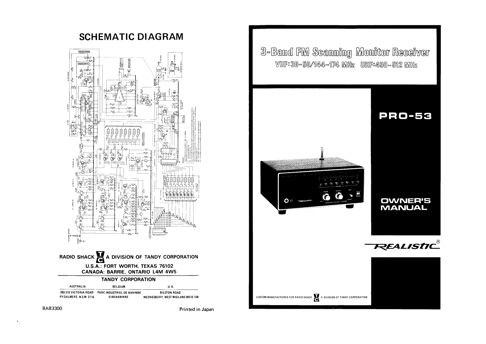 Realistic PRO-53 User Manual