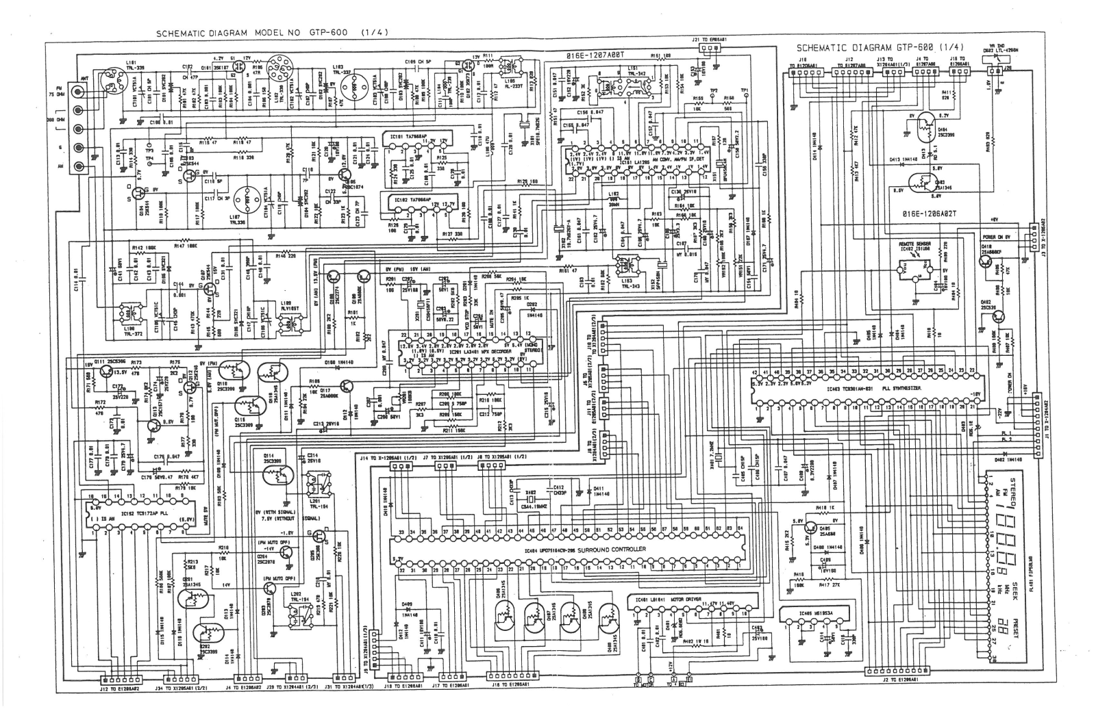 Adcom GTP-600 Schematic