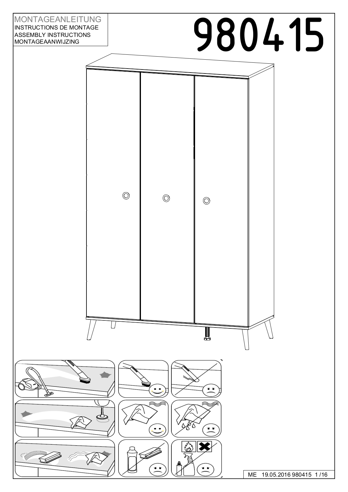 Wimex 980415 Assembly instructions