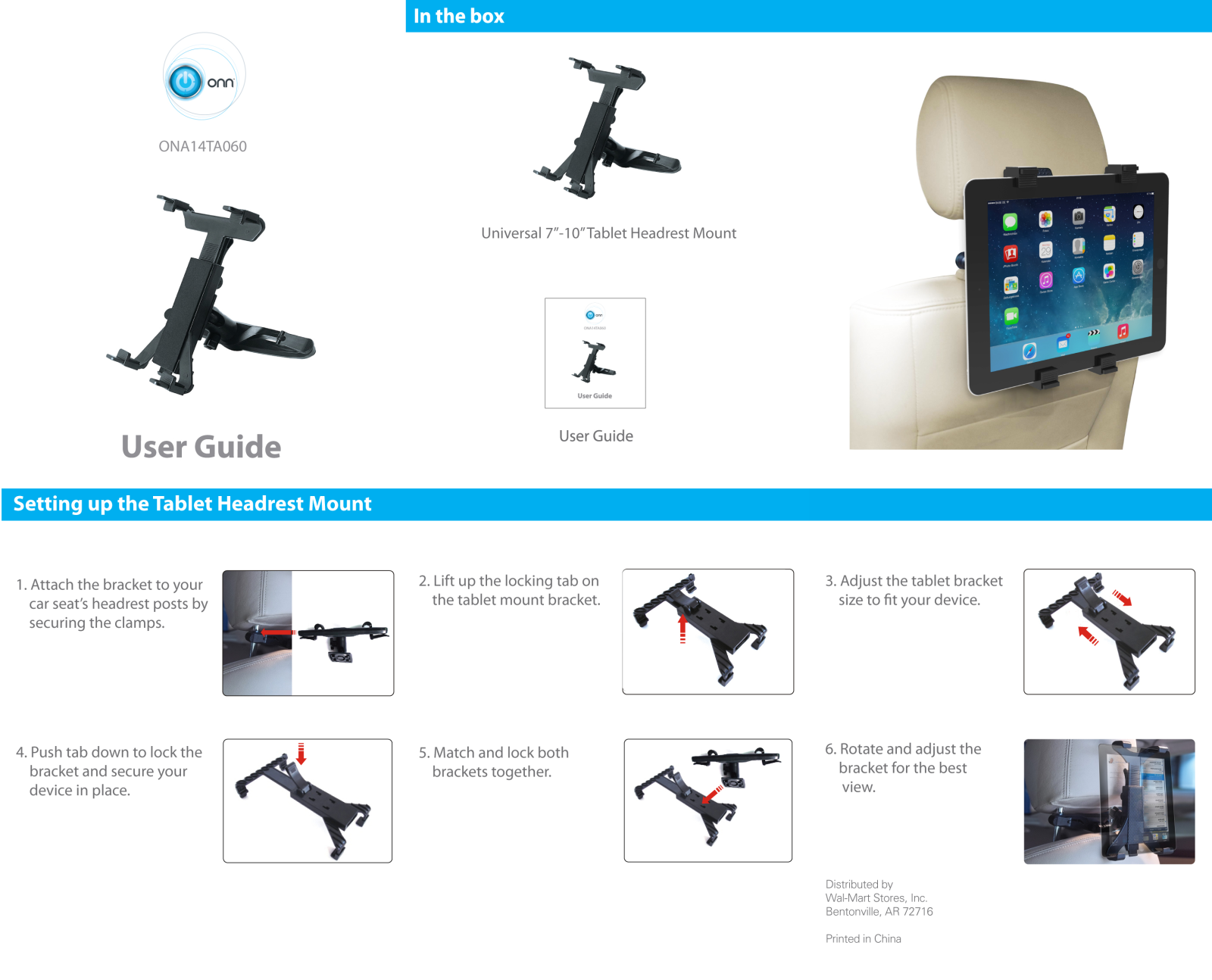 Onn ONA14TA060 User Manual