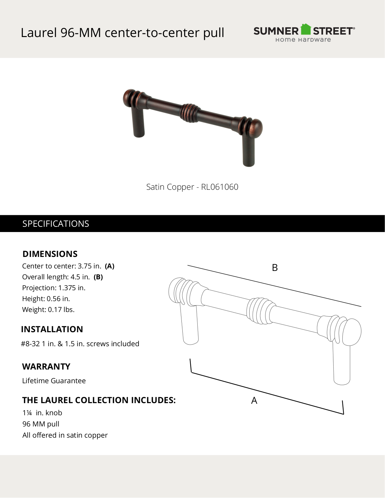 Sumner Street Home Hardware CTHD1242 Specifications - ManualMachine.com