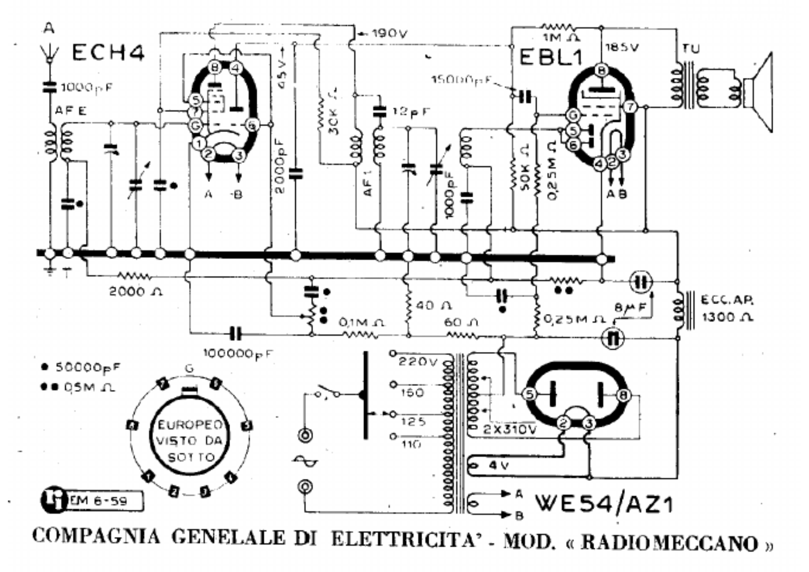 CGE radiomeccano schematic - ManualMachine.com