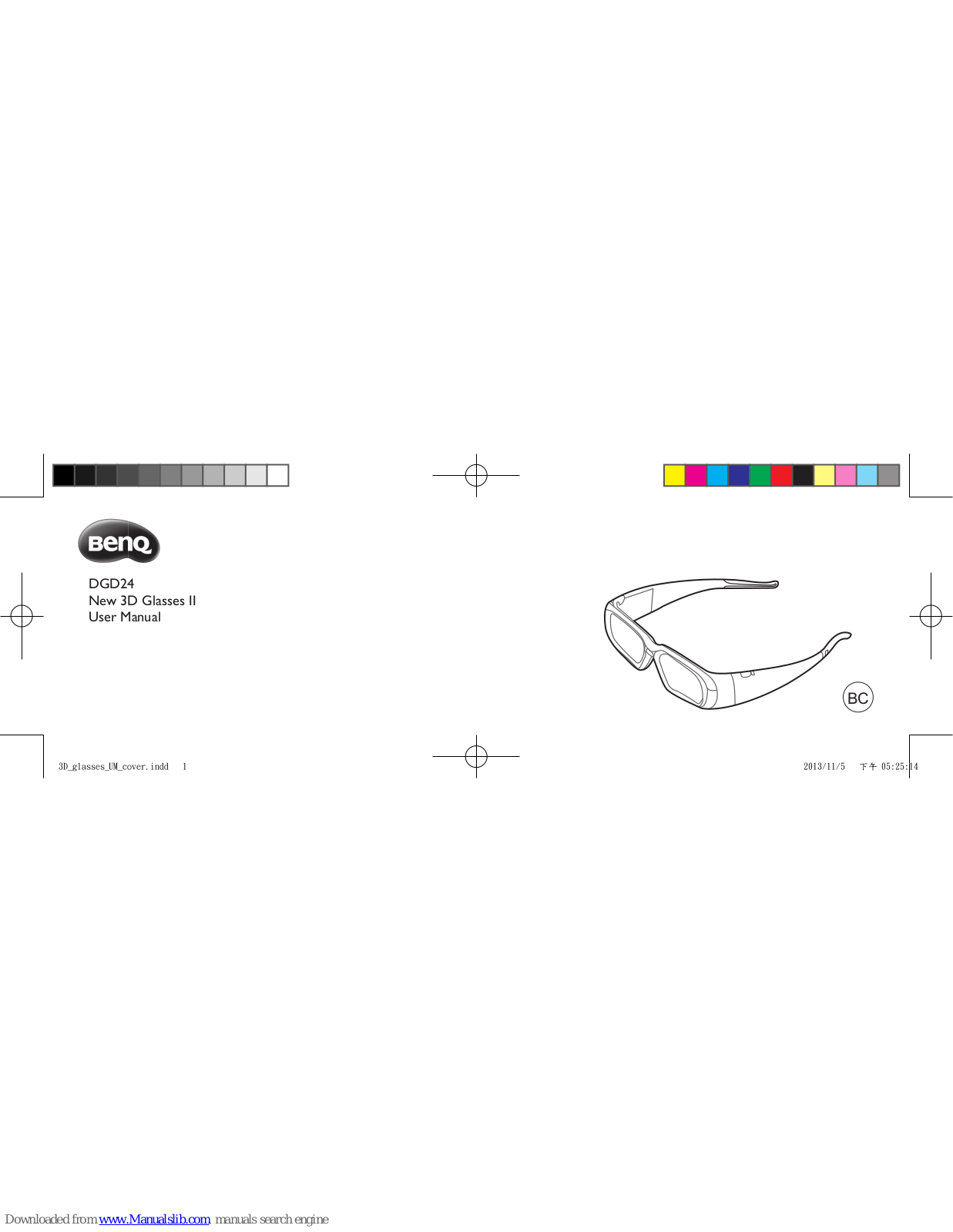 BenQ DGD24, New 3D Glasses II User Manual