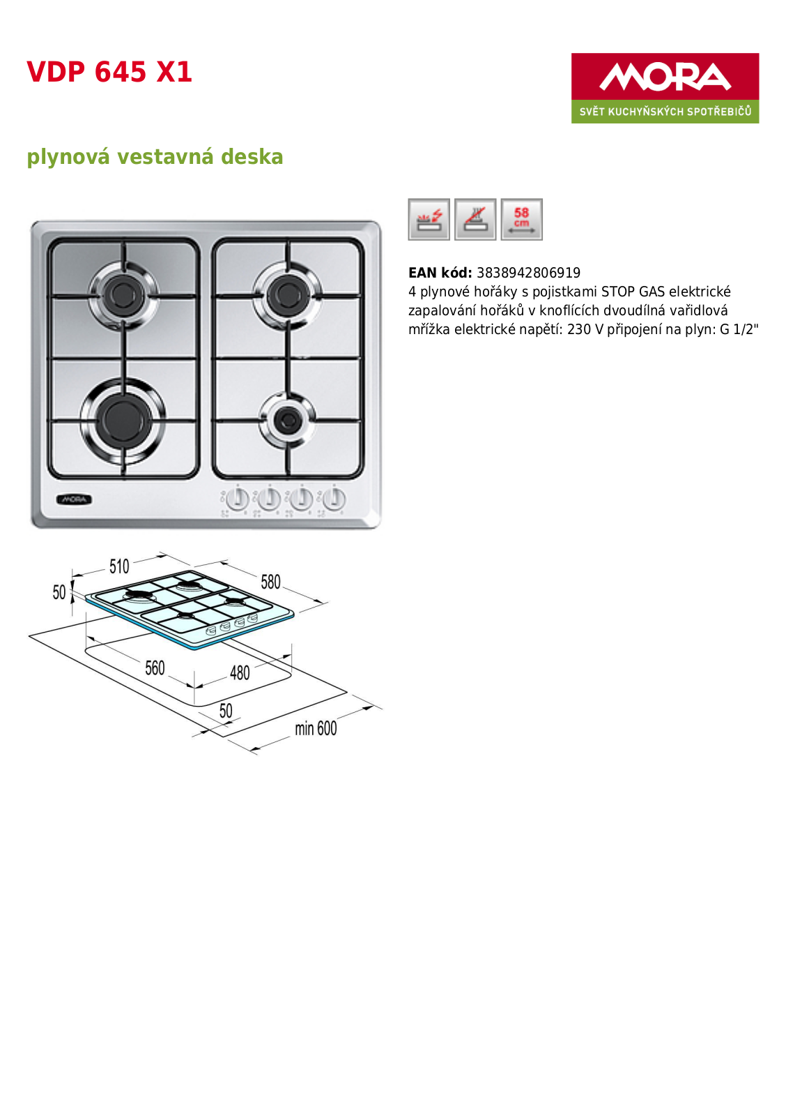 Mora VDP 645 X1 User Manual