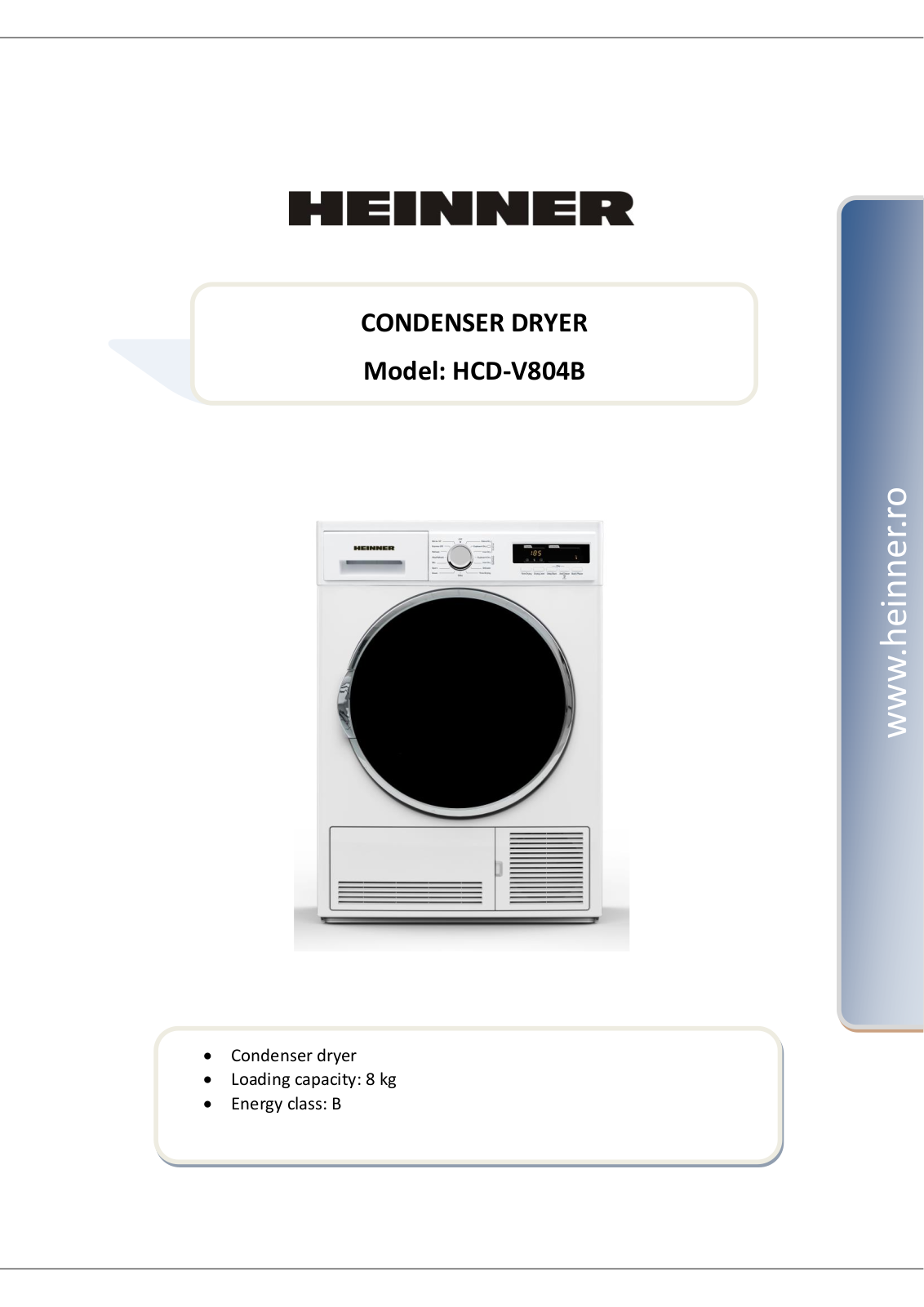 Heinner HCD-V804B User guide - ManualMachine.com