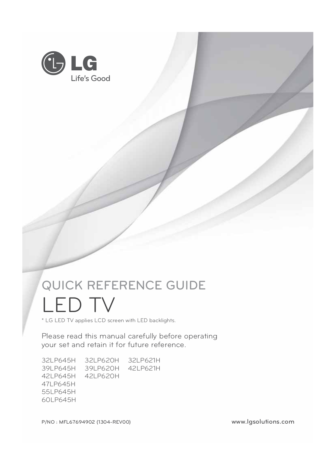 LG 60LP645HUA User Manual