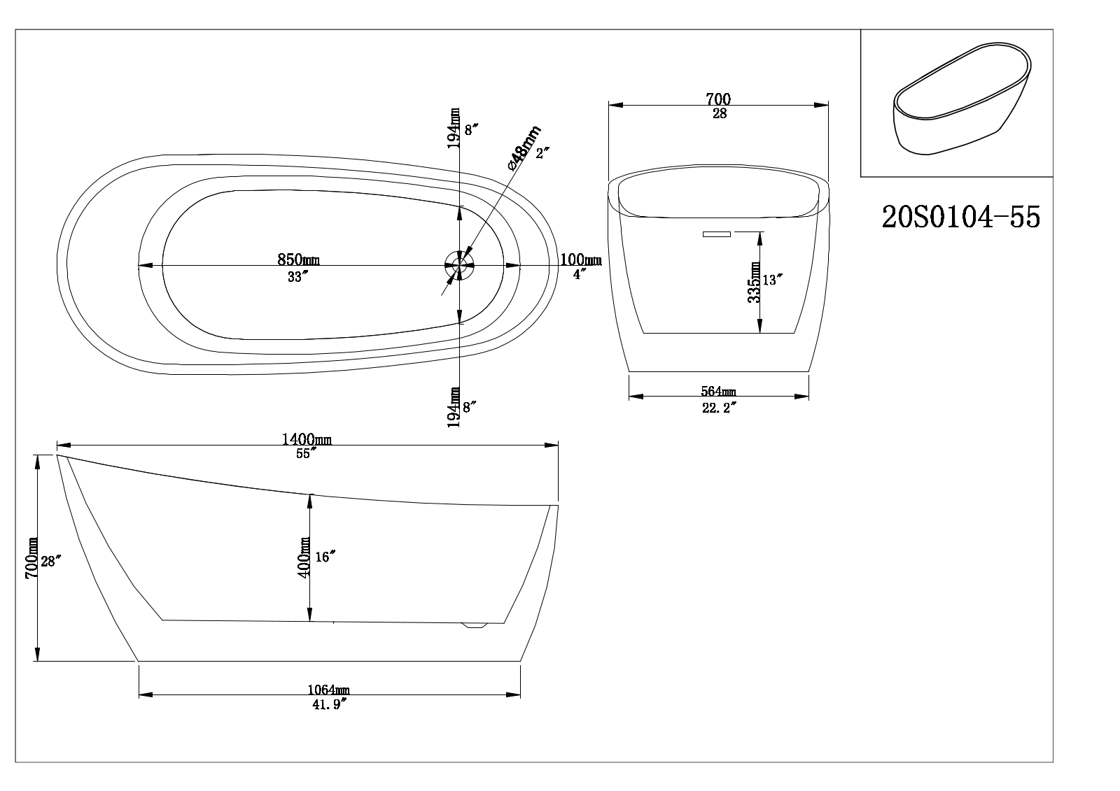 Clovis Goods ERVT1102 Dimensions - ManualMachine.com