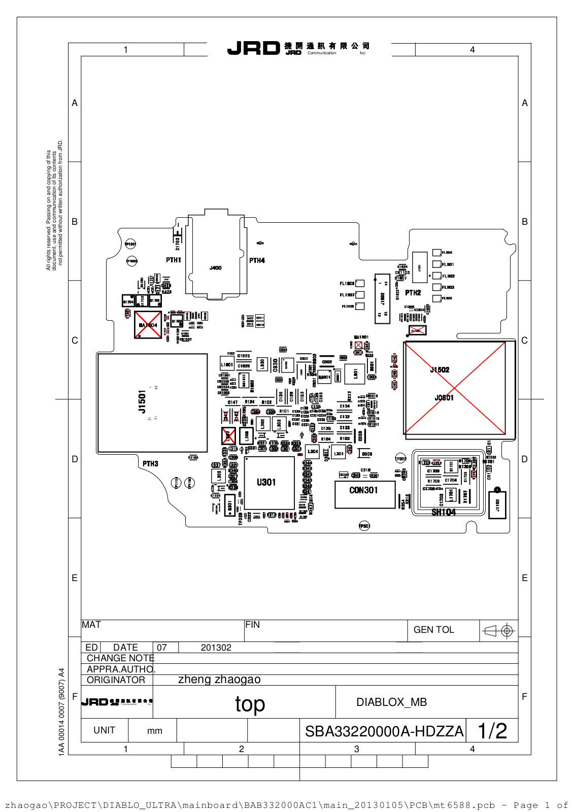 Alcatel 6040D, TCL S950 Schematic