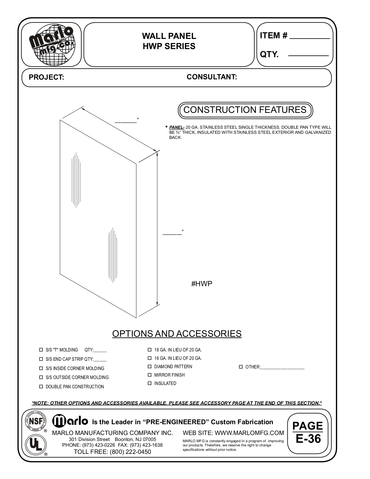 Marlo HWP User Manual