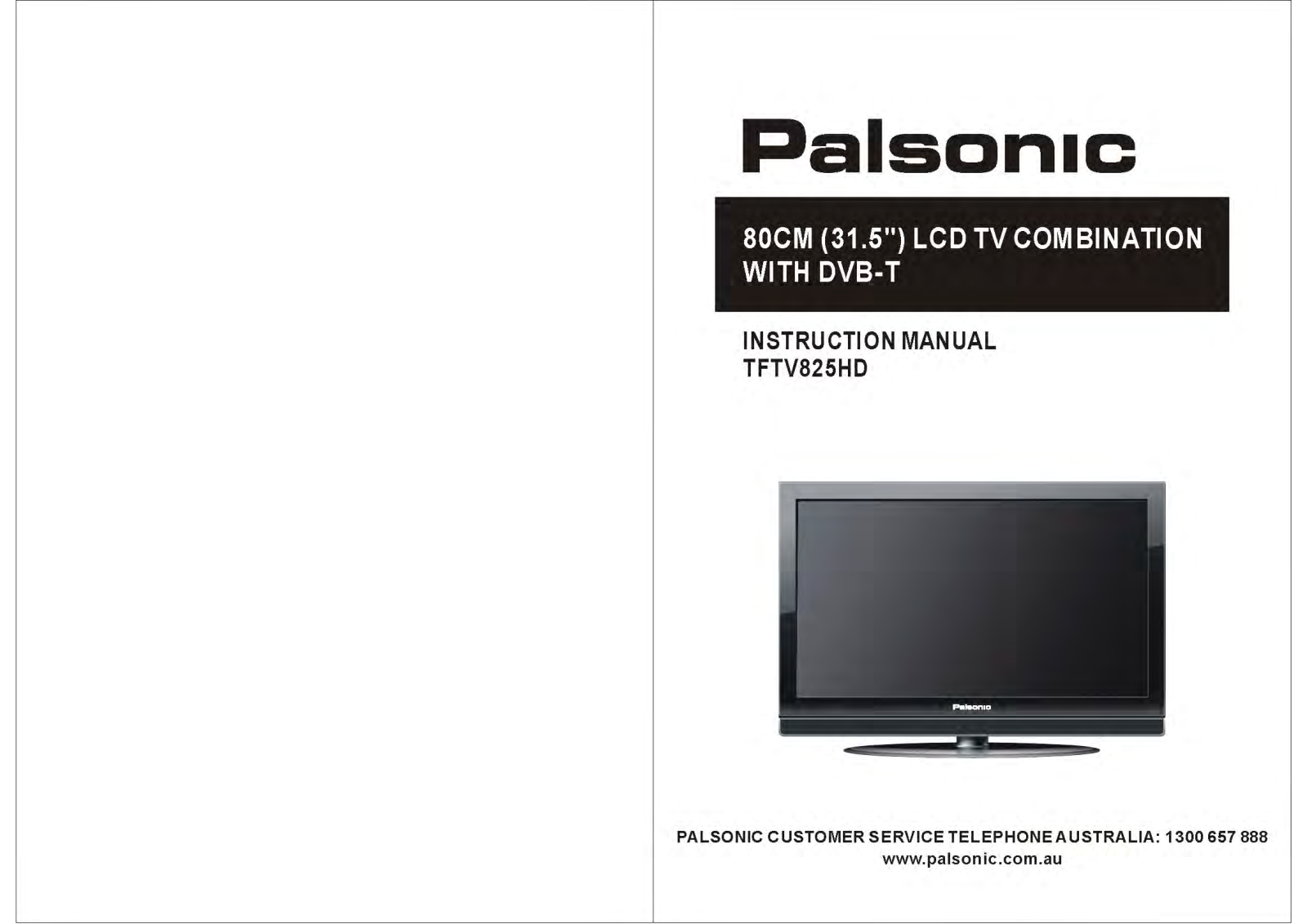 Palsonic TFTV825HD Owner Manual