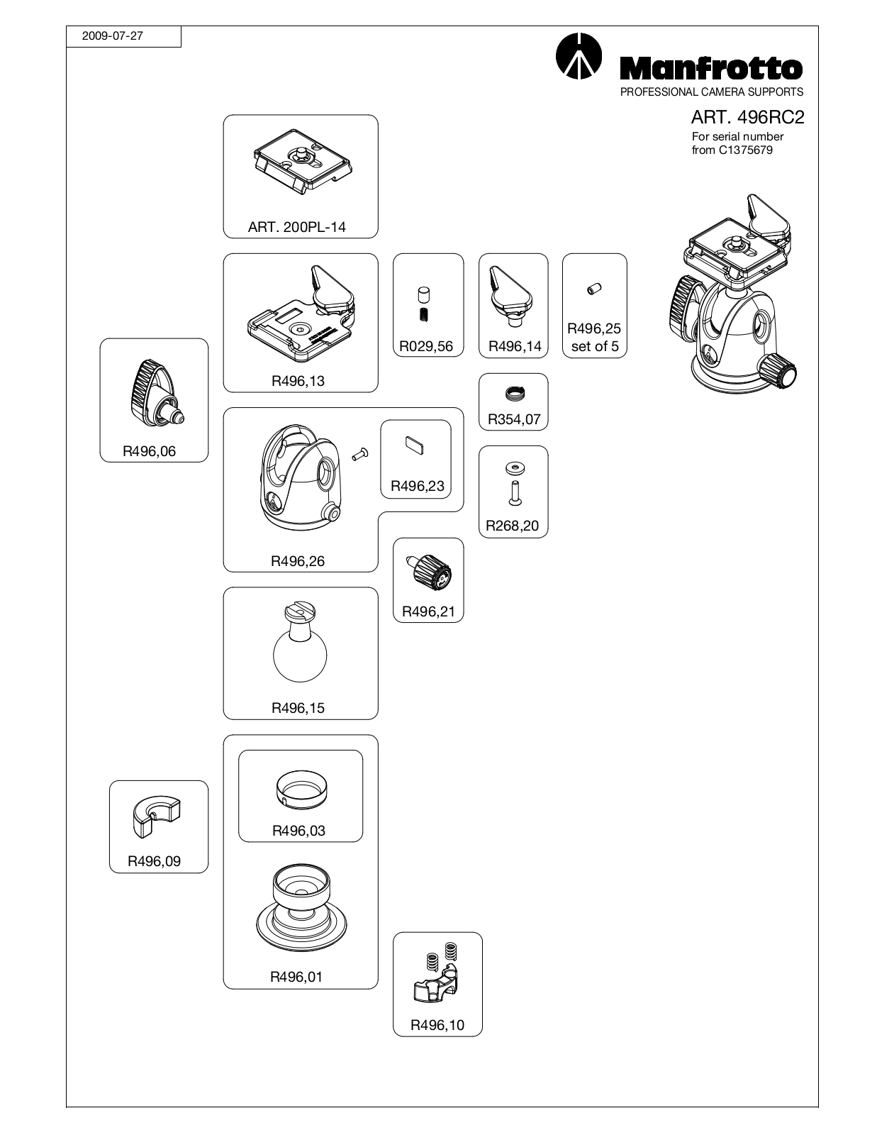 Manfrotto R496.06 User Manual