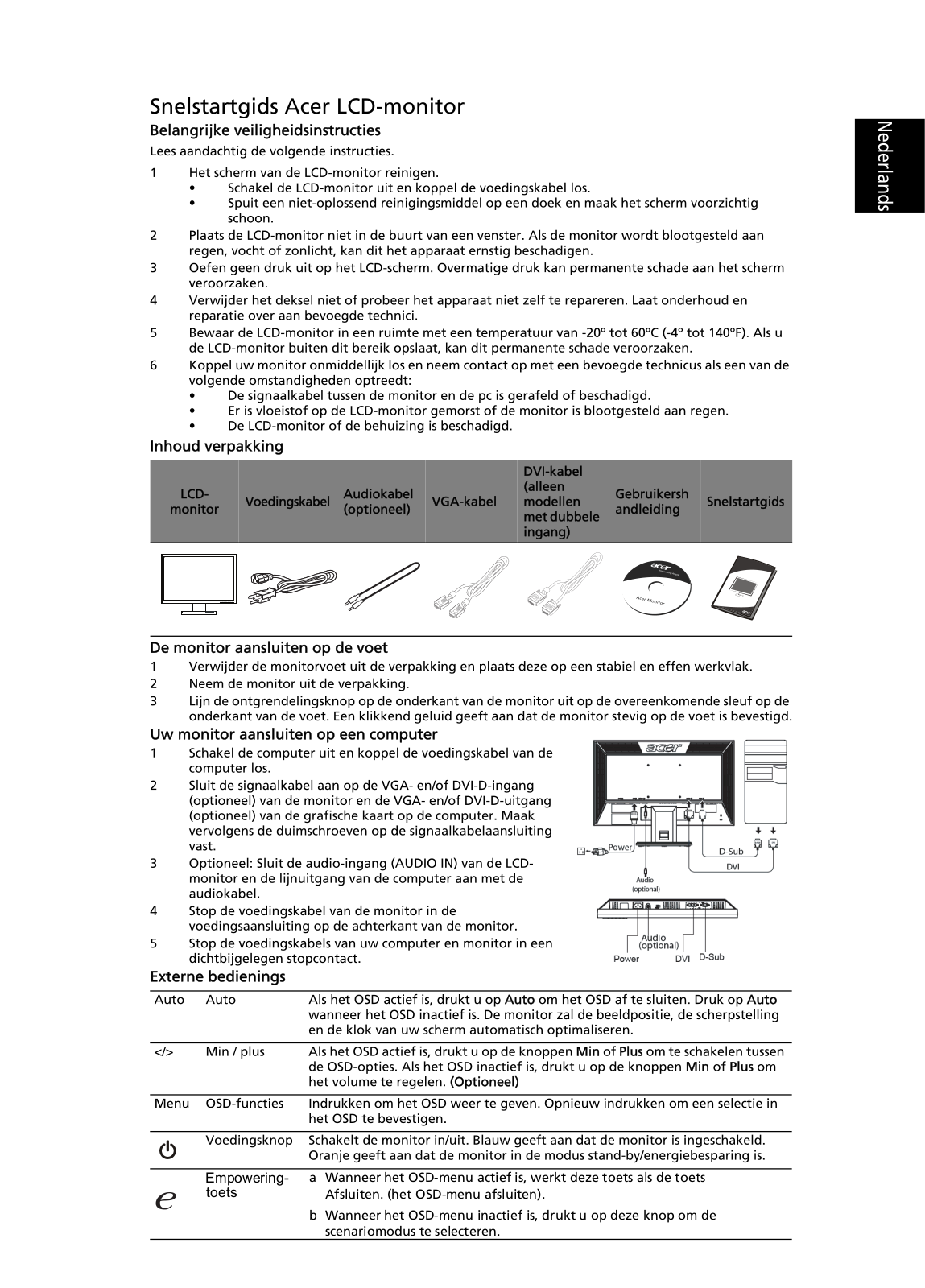 Acer V193HQV, V193HQB, V193HQ, V193HQL User Manual