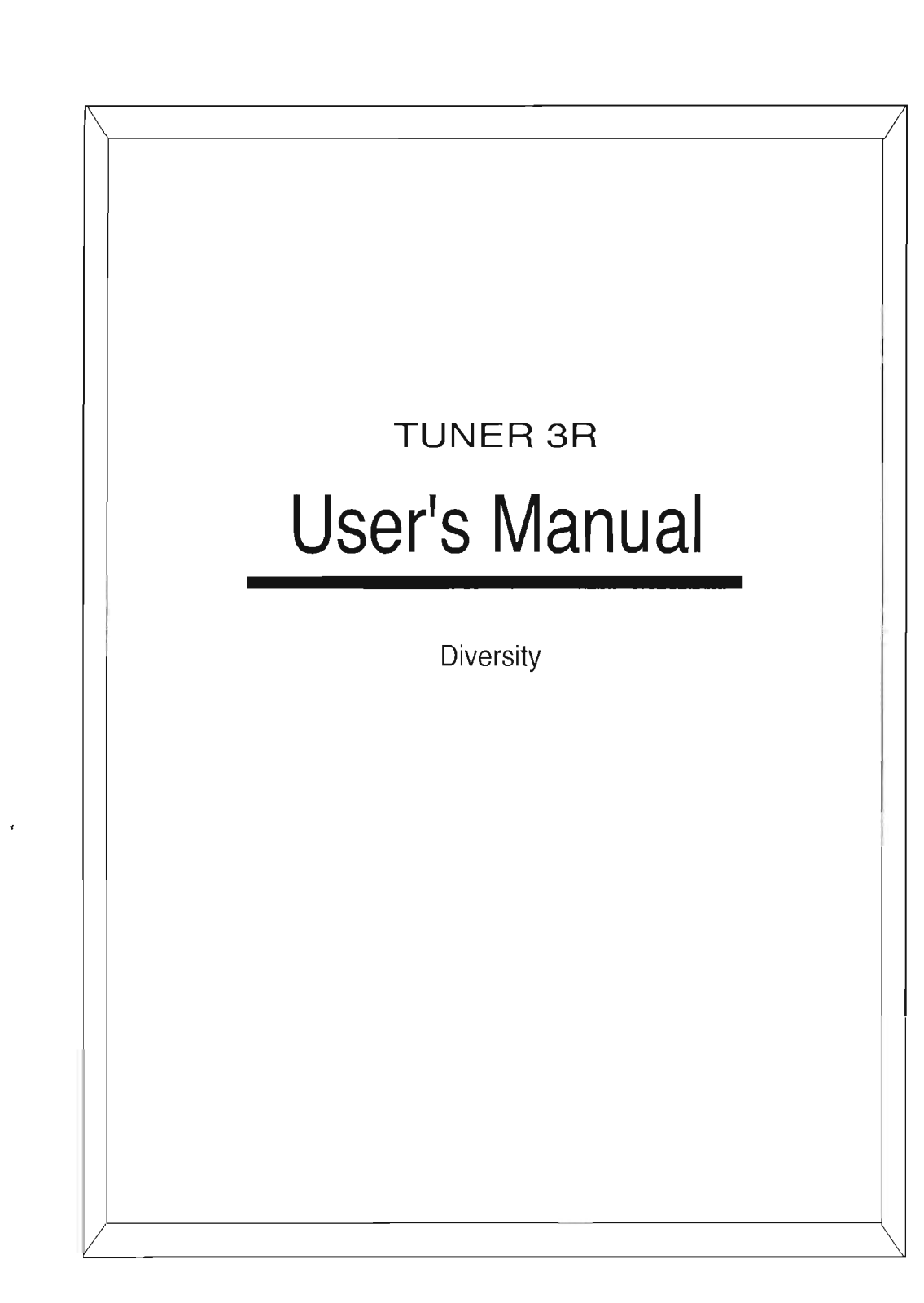 Power Acoustik TUNER-3R Users Manual