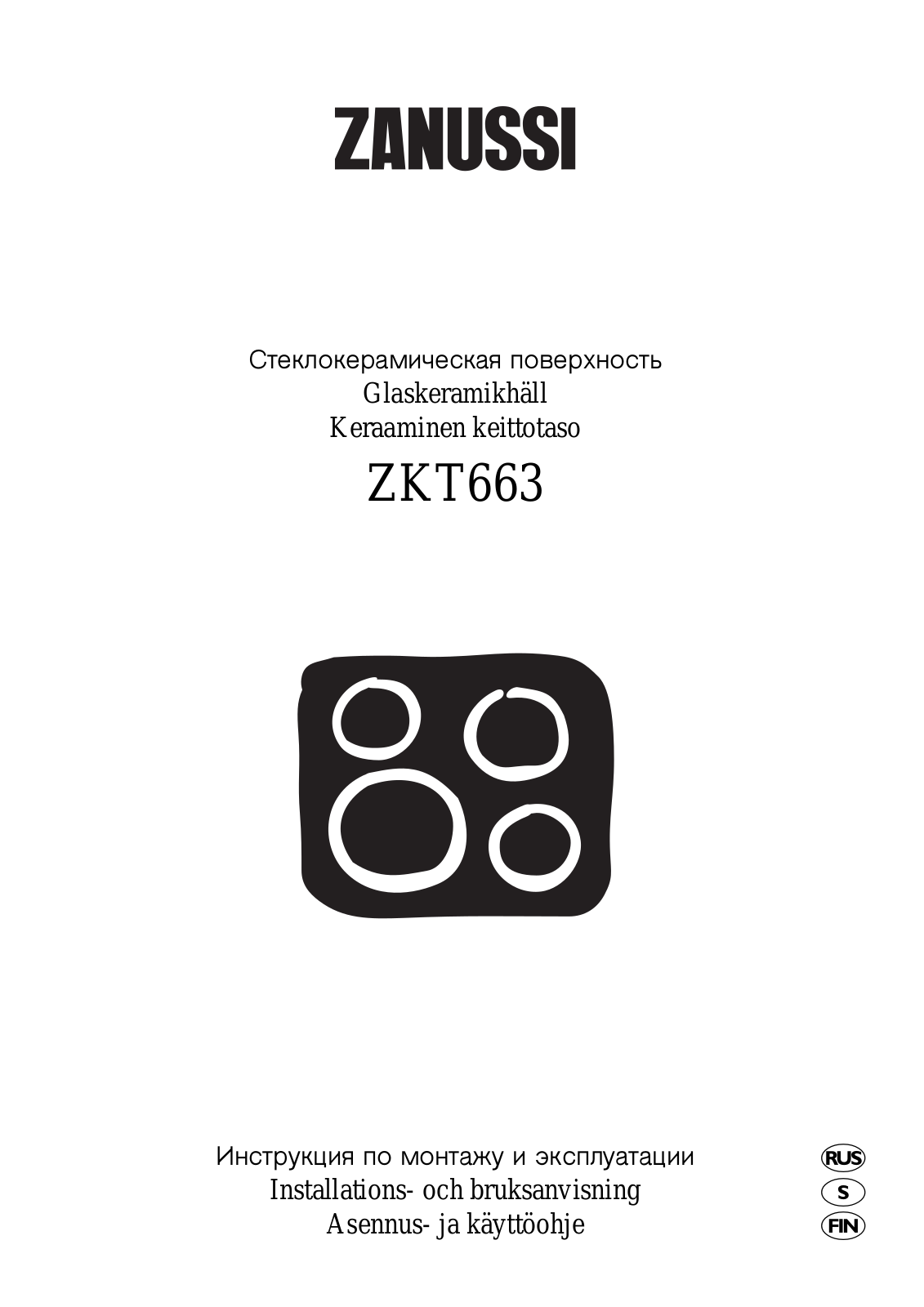 Zanussi ZKT663LN, ZKT663LX, ZKT663LA User Manual