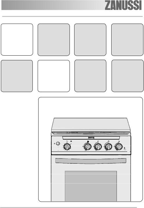 Zanussi ZCG554NW1 User Manual