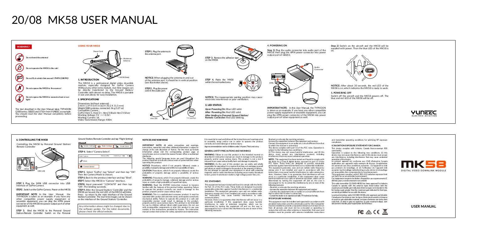 Yuneec Technology MK58 User Manual