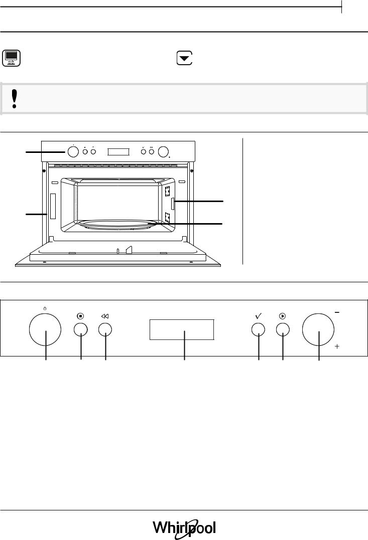 WHIRLPOOL AMW 784/IX Daily Reference Guide