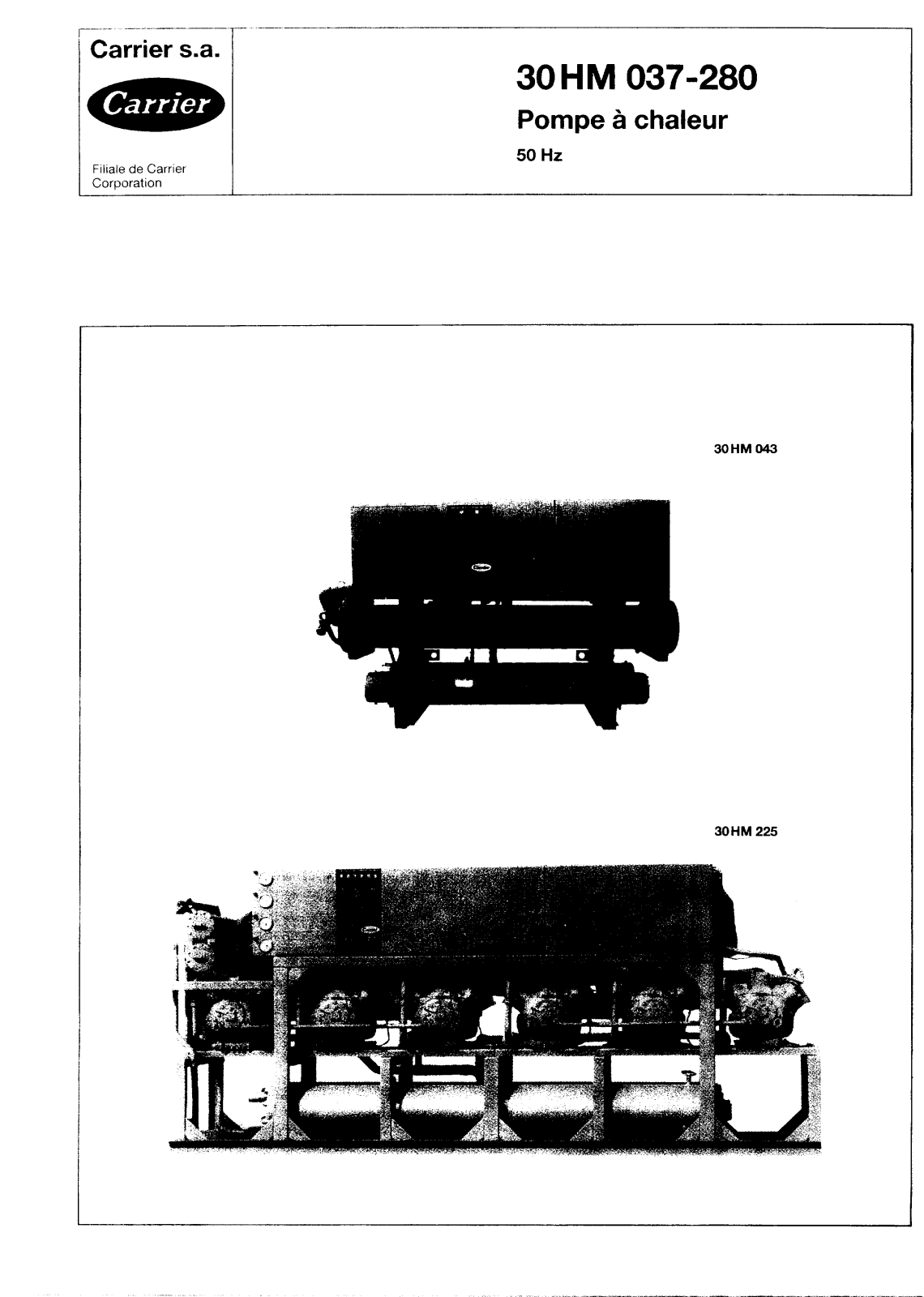 Carrier 30HM037-280DOC User Manual