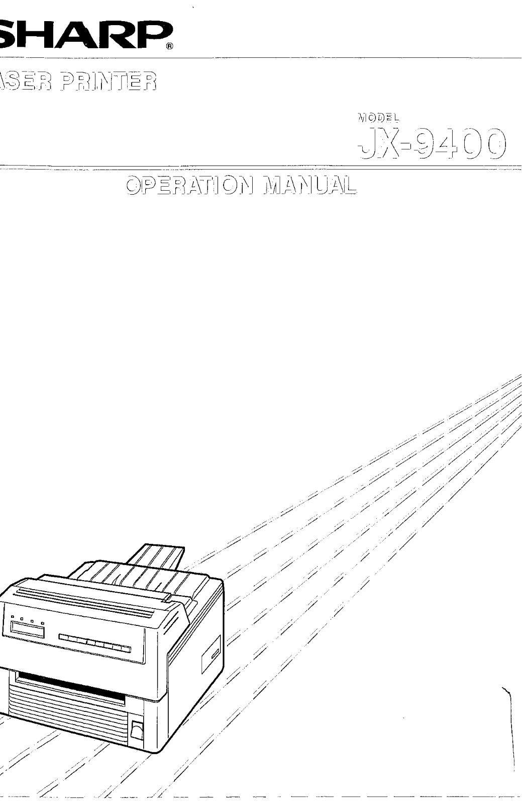 Sharp JX-9400 Operating Manual