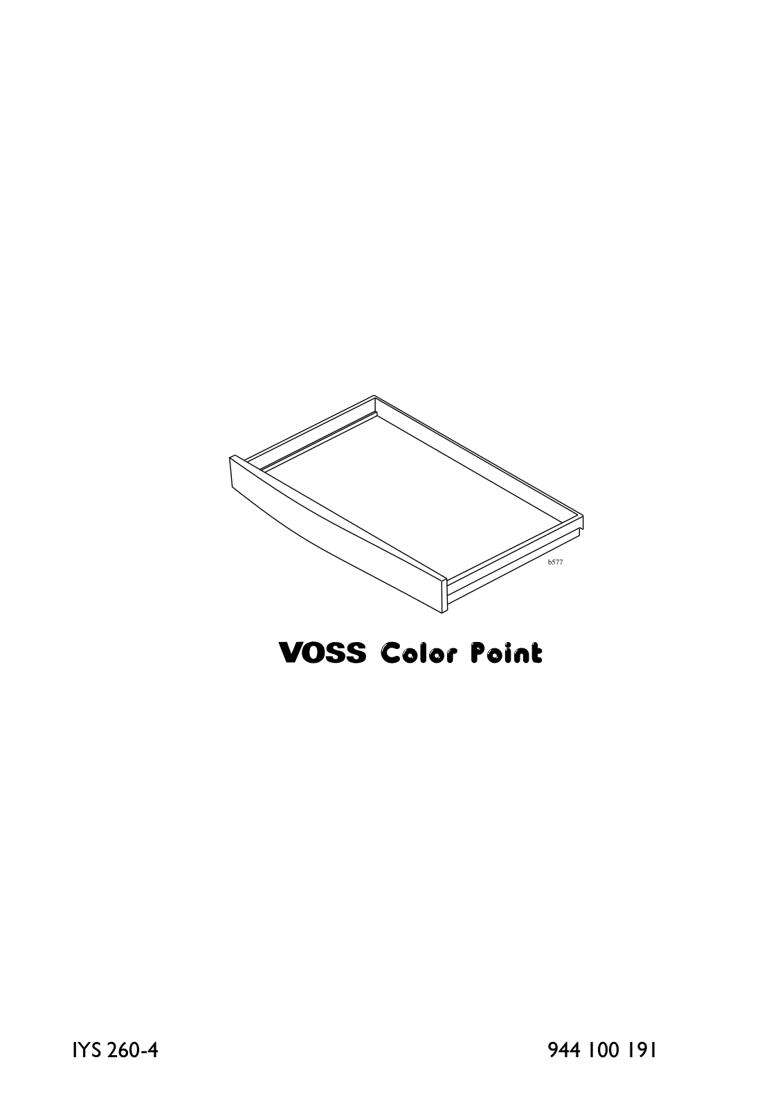 Voss IYS 260-4 User Manual