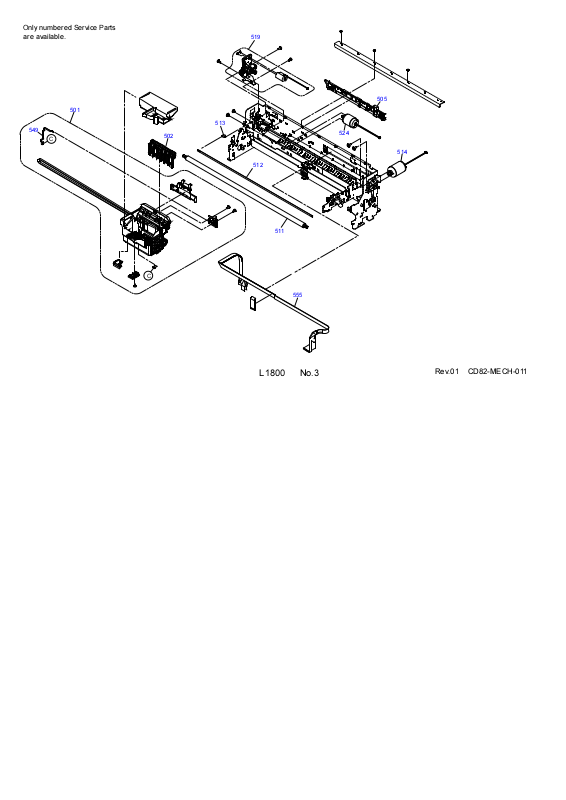 Epson L1800 Exploded Diagrams 3