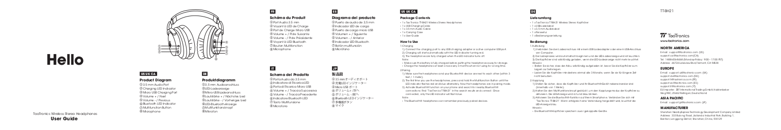 Taotronics TT-BH21 User Manual