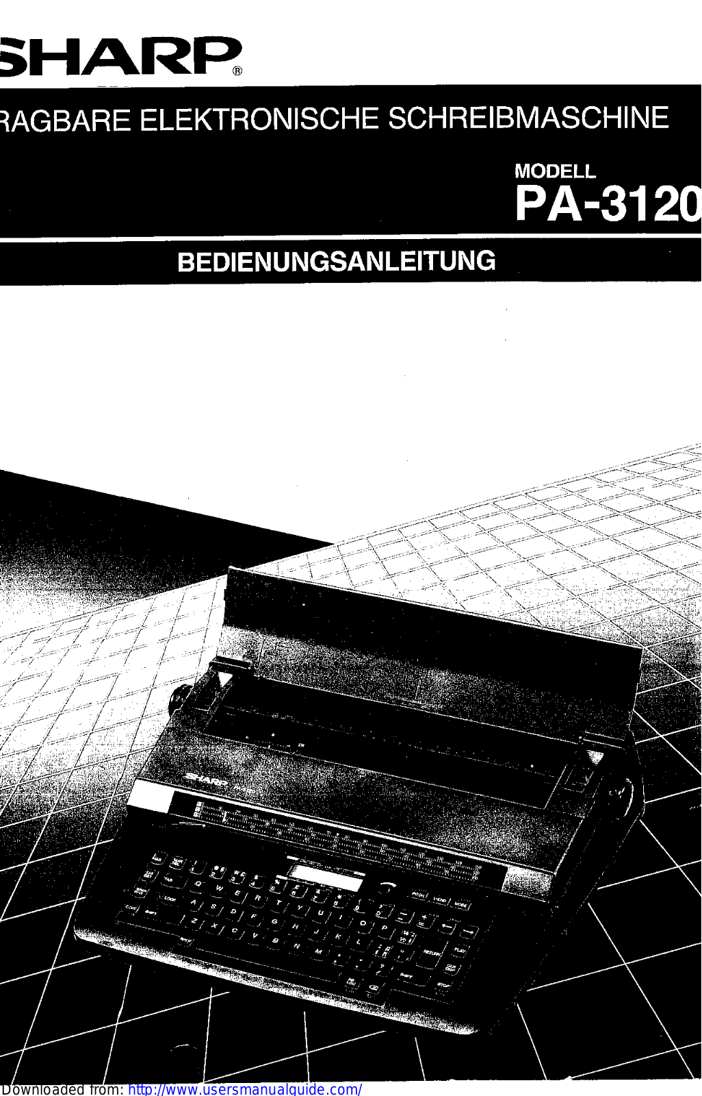 SHARP PA-3120 User Manual