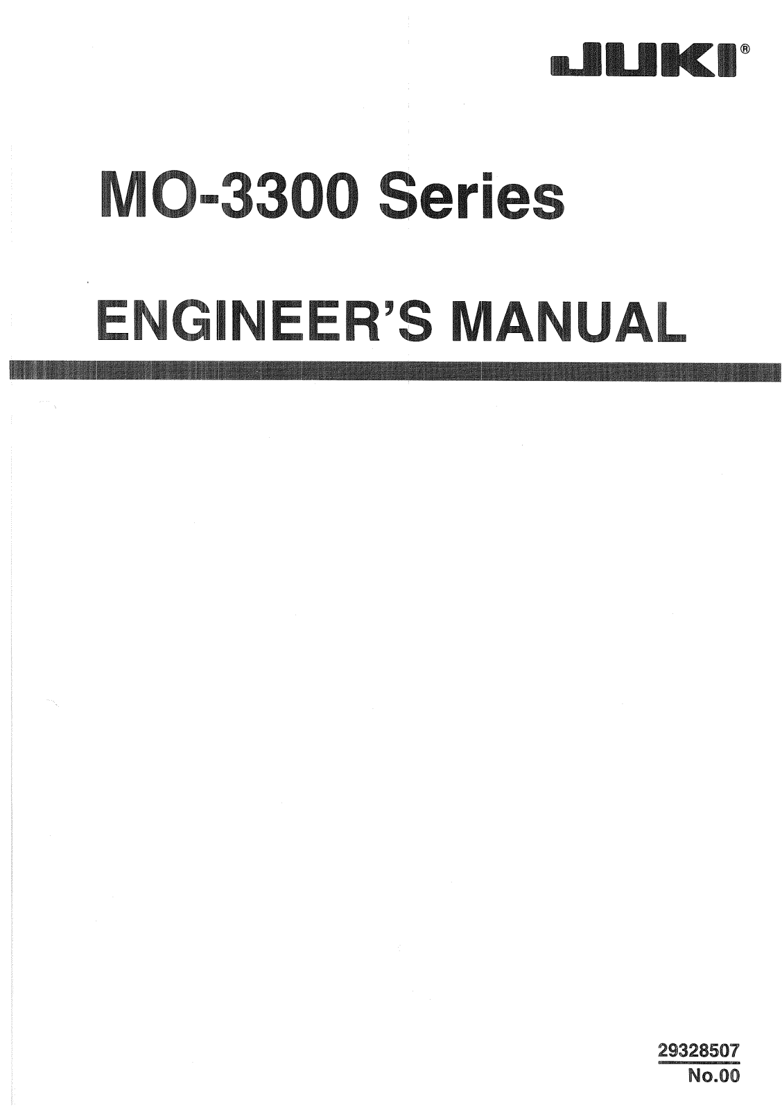 juki MO-3304, MO-3314, MO-3316 ENGINEER MANUAL - ManualMachine.com