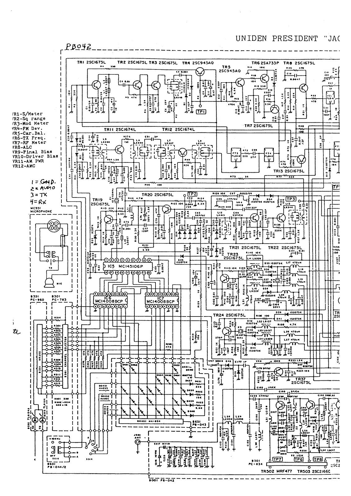 President JAKSON, Jackson Circuit Diagram