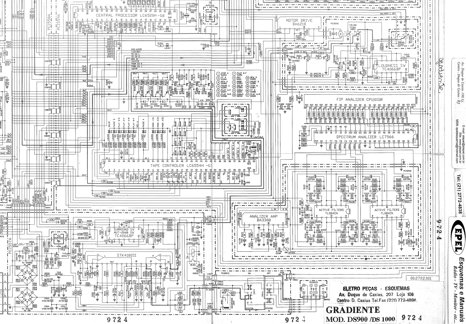 Gradiente DS900, DS1000 Schematic