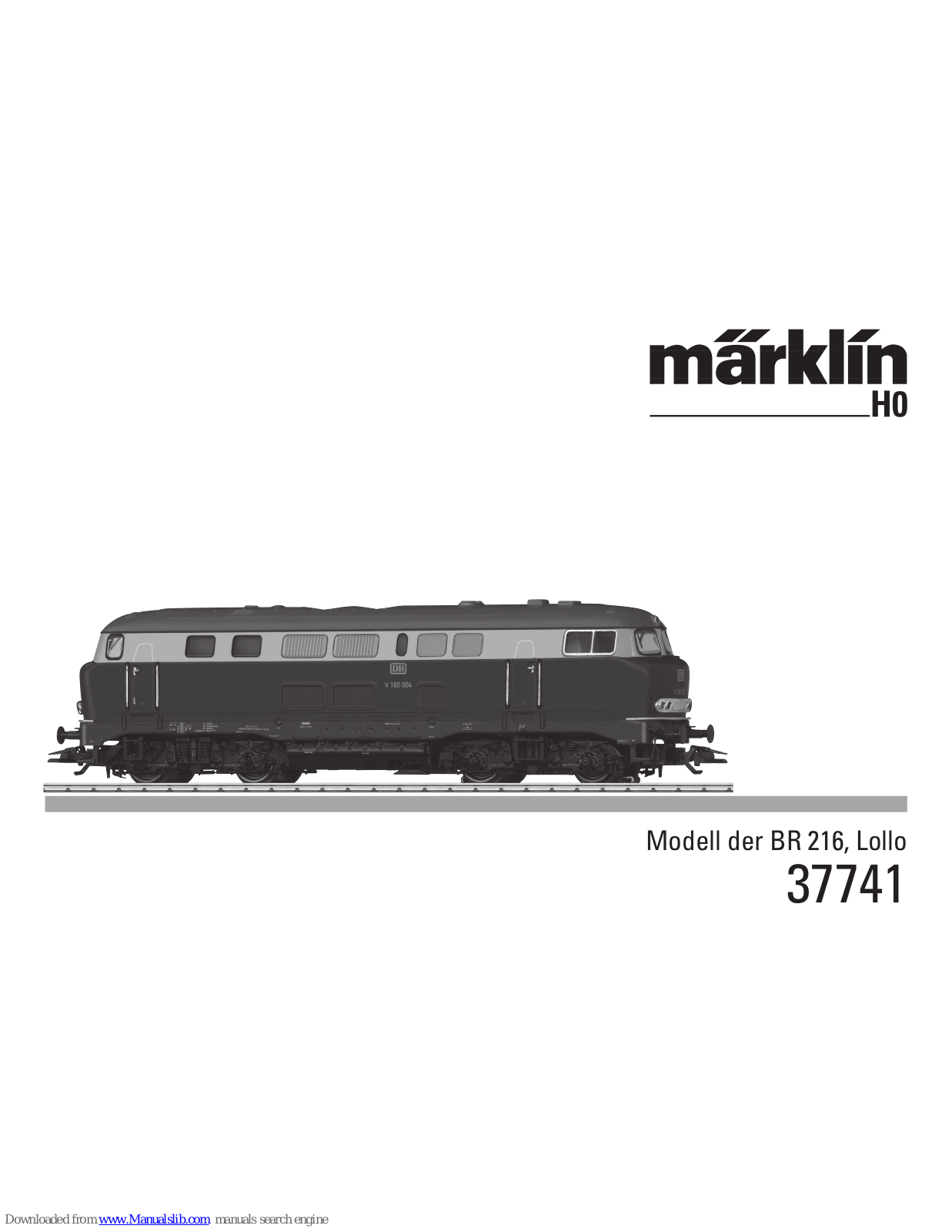 marklin 37741, 37740 User Manual - ManualMachine.com